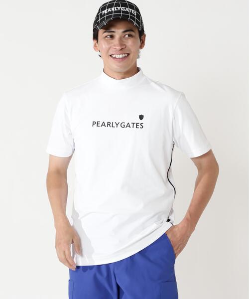 PEARLY GATES(パーリーゲイツ)の「【PEARLY GATES】メッシュジャージ(Tシャツ/カットソー・メンズ・ホワイト/ネイビー・MEDIUM/X-LARGE/LARGE)」の2枚目の写真