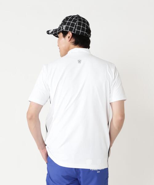 PEARLY GATES(パーリーゲイツ)の「【PEARLY GATES】メッシュジャージ(Tシャツ/カットソー・メンズ・ホワイト/ネイビー・MEDIUM/X-LARGE/LARGE)」の3枚目の写真