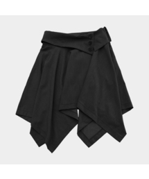 PLACE STUDIO（プレイススタジオ）の「ダブルボタンドレープレイヤードミディアムアシンメトリーフレアスカート_2COLOR（スカート）」