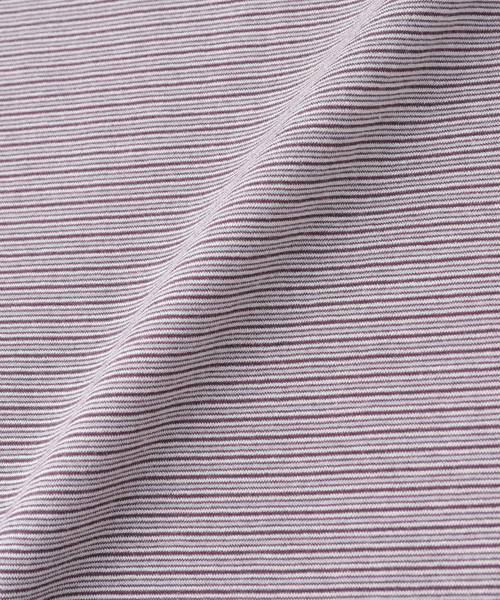 Kaptain Sunshine(キャプテン サンシャイン)の「KAPTAIN SUNSHINE / キャプテンサンシャイン Hard Twisted Stripe Jersey(Tシャツ/カットソー・メンズ・ブラウン/ライトグレー・4/3)」の6枚目の写真