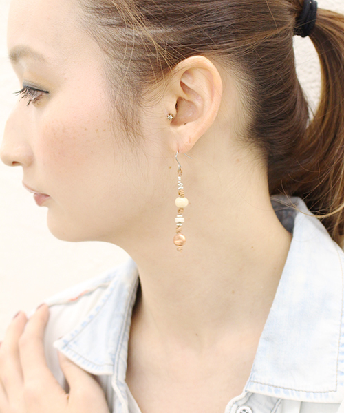 Papillonner パピヨネ の 16 Spring Summer Copperボーンピアス ピアス 両耳用 Wear Papillonner パピヨネ の 16 Spring Summer Copperボーンピアス ピアス 両耳用 Wear