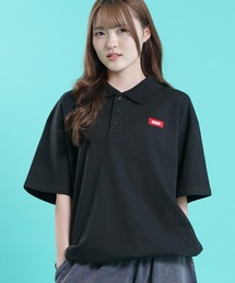 SIDEWAY STANCE（サイドウェイスタンス）の「【SIDEWAY STANCE】 ボックスロゴ刺しゅう スウェット 半袖 ポロシャツ（ポロシャツ）」