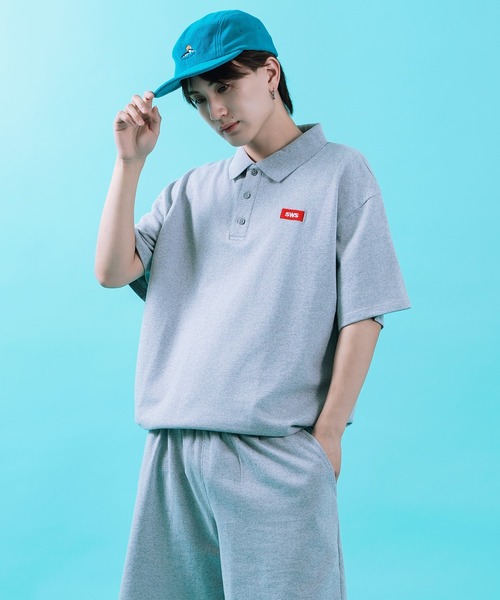 SIDEWAY STANCE(サイドウェイスタンス)の「【SIDEWAY STANCE】 ボックスロゴ刺しゅう スウェット 半袖 ポロシャツ(ポロシャツ・メンズ・ブラック/杢グレー/ネイビー・LARGE/MEDIUM/SMALL/X-LARGE)」の22枚目の写真