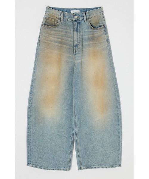 MOUSSY(マウジー)の「【再入荷】DIRTY COCOON BAGGY(デニムパンツ・レディース・ライトブルー・2/1/0)」の2枚目の写真