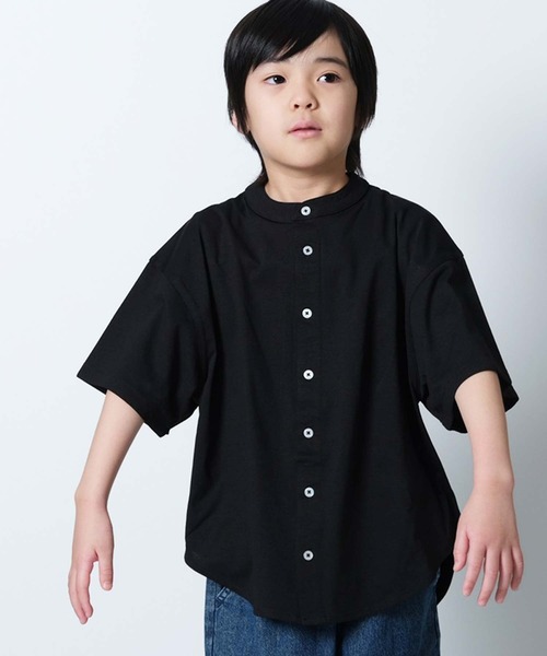 SHISKY(シスキー)の「マルチファンクション オーバーサイズ 半袖シャツ(926-00)(シャツ/ブラウス・キッズ・オフホワイト/カーキ/ブラック/ベージュ/チャコール・110/120/130/140/150/160)」の13枚目の写真