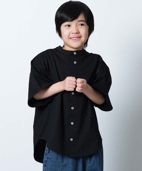 SHISKY(シスキー)の「マルチファンクション オーバーサイズ 半袖シャツ(926-00)(シャツ/ブラウス・キッズ・オフホワイト/カーキ/ブラック/ベージュ/チャコール・110/120/130/140/150/160)」の16枚目の写真