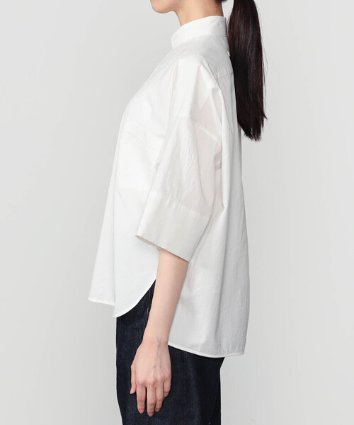 TICCA(ティッカ)の「TICCA | 〈別注〉 スクエア 半袖ダブルカフスシャツ WOMEN(シャツ/ブラウス・レディース・ホワイト・F)」の4枚目の写真