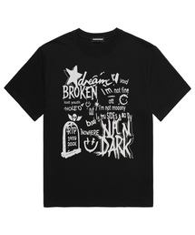 BROKEN STAR 半袖Tシャツ (VS0224) ブラック