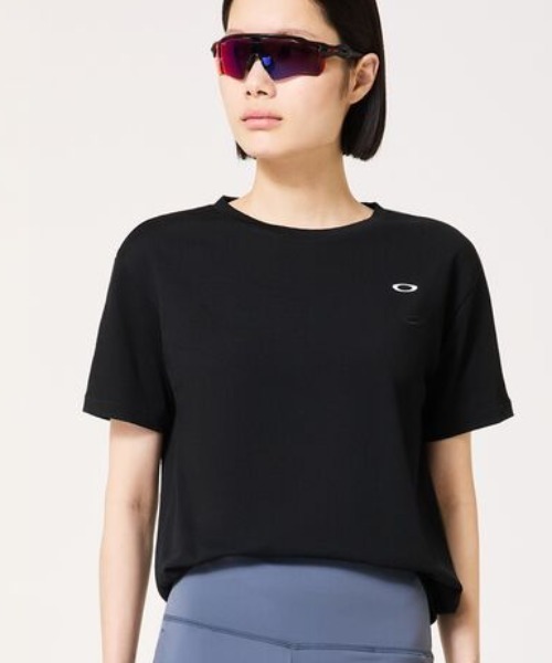 OAKLEY（オークリー）の「オークリー  RADIANT ETERNAL CHILL OP TEE 11.0（Tシャツ/カットソー・レディース・ブラック/ブルー・S/M/L/XL）」の2枚目の写真