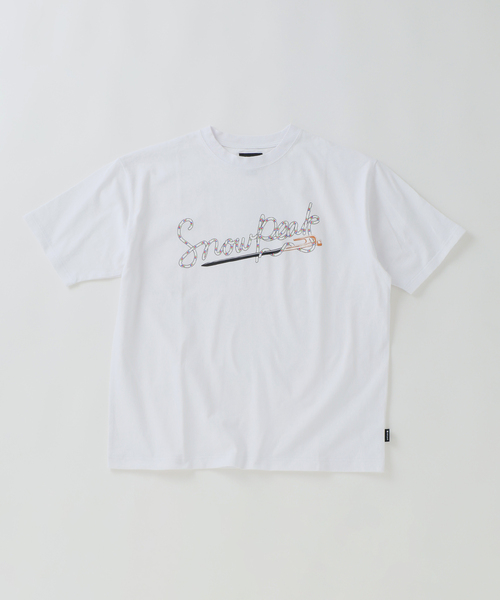 Snow Peak（スノーピーク）の「Snow Peak / スノーピーク 別注 ペグ＆ロープ ロゴTシャツ（Tシャツ/カットソー・メンズ・チャコールグレー/ホワイト・SMALL/MEDIUM/LARGE）」の7枚目の写真