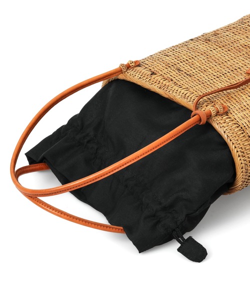 HIGHTIDE（ハイタイド）の「toca PLAIN ATA BAG トーカ アタ バッグ カゴバッグ ハンド（かごバッグ・レディース・ブラック/ブラウン・FREE）」の8枚目の写真