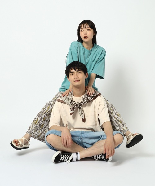GLOBAL WORK(グローバルワーク)の「フェードカコウTシャツ/半袖TEE/678437(Tシャツ/カットソー・メンズ・ライトグリーン/チャコールグレー/イエロー系その他3・LARGE/MEDIUM/SMALL/X-LARGE)」の21枚目の写真