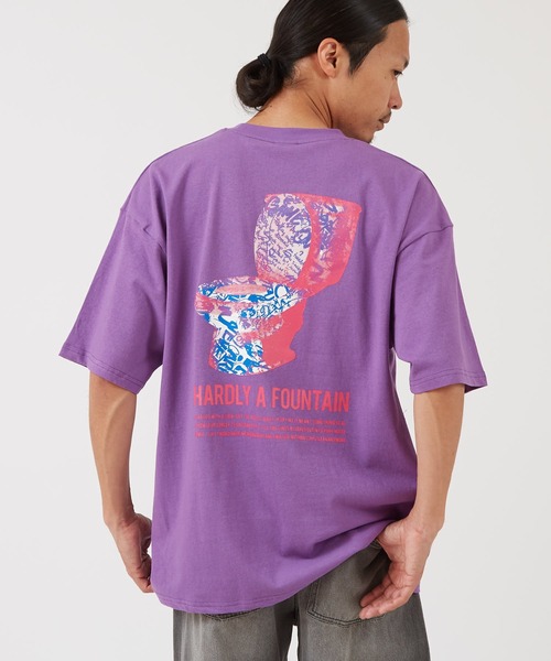 SIDEWAY STANCE(サイドウェイスタンス)の「【SIDEWAY STANCE】 アート トイレット プリント 半袖Tシャツ(Tシャツ/カットソー・メンズ・ブラック/ホワイト/パープル・SMALL/MEDIUM/LARGE/X-LARGE)」の3枚目の写真