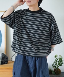 ZOZOMARKET by idaka | 【インフルエンサー idakaセレクト】マルチボーダーリラックスTシャツ(Tシャツ/カットソー)