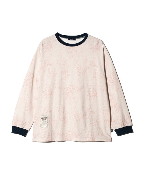 glamb(グラム)の「Leopard Trim Cutsew / レオパードトリムカットソー(Tシャツ/カットソー・メンズ・ホワイト/カーキ・S/M/L)」の10枚目の写真