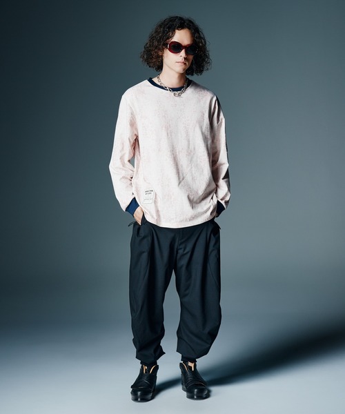 glamb(グラム)の「Leopard Trim Cutsew / レオパードトリムカットソー(Tシャツ/カットソー・メンズ・ホワイト/カーキ・S/M/L)」の15枚目の写真
