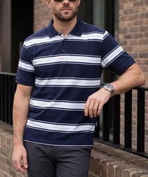 【T19】【Cal Top/キャルトップ】STRIPE POLO SHIRTS
