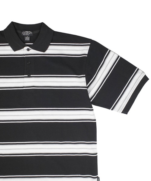Cal Top(キャルトップ)の「【T19】【Cal Top/キャルトップ】STRIPE POLO SHIRTS(ポロシャツ・メンズ・ネイビー/レッド/ブラック/グレー・MEDIUM/SMALL/LARGE/X-LARGE/XXX-LARGE)」の21枚目の写真