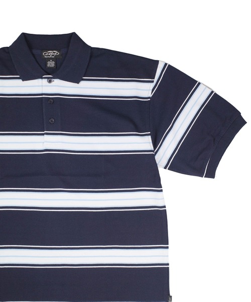 Cal Top(キャルトップ)の「【T19】【Cal Top/キャルトップ】STRIPE POLO SHIRTS(ポロシャツ・メンズ・ネイビー/レッド/ブラック/グレー・MEDIUM/SMALL/LARGE/X-LARGE/XXX-LARGE)」の5枚目の写真