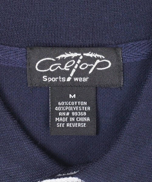 Cal Top(キャルトップ)の「【T19】【Cal Top/キャルトップ】STRIPE POLO SHIRTS(ポロシャツ・メンズ・ネイビー/レッド/ブラック/グレー・MEDIUM/SMALL/LARGE/X-LARGE/XXX-LARGE)」の7枚目の写真