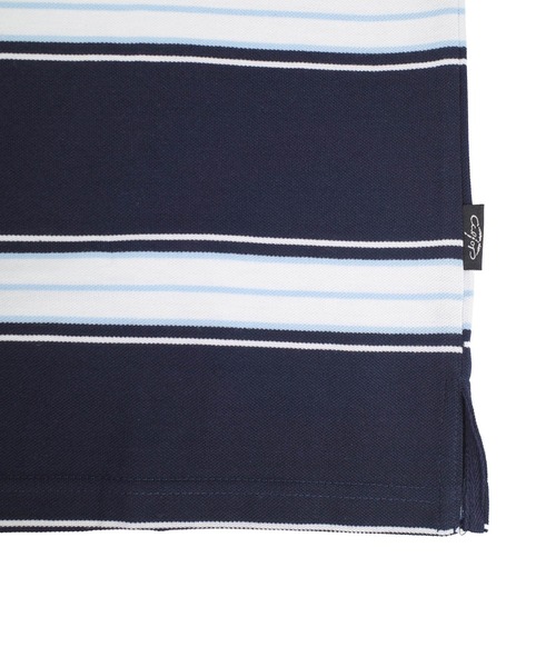 Cal Top(キャルトップ)の「【T19】【Cal Top/キャルトップ】STRIPE POLO SHIRTS(ポロシャツ・メンズ・ネイビー/レッド/ブラック/グレー・MEDIUM/SMALL/LARGE/X-LARGE/XXX-LARGE)」の9枚目の写真