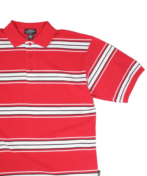 Cal Top(キャルトップ)の「【T19】【Cal Top/キャルトップ】STRIPE POLO SHIRTS(ポロシャツ・メンズ・ネイビー/レッド/ブラック/グレー・MEDIUM/SMALL/LARGE/X-LARGE/XXX-LARGE)」の13枚目の写真