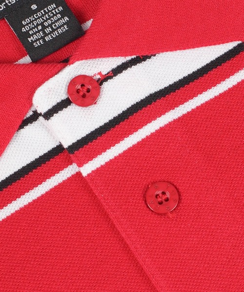 Cal Top(キャルトップ)の「【T19】【Cal Top/キャルトップ】STRIPE POLO SHIRTS(ポロシャツ・メンズ・ネイビー/レッド/ブラック/グレー・MEDIUM/SMALL/LARGE/X-LARGE/XXX-LARGE)」の16枚目の写真