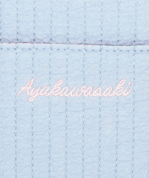 FREAK'S STORE(フリークスストア)の「Aya kawasaki for FREAK'S STORE/アヤカワサキ 【Beach & Festival】別注 ボストンバッグ/キルティングバッグ(トートバッグ・レディース・ラベンダー/サックスブルー・ONE SIZE)」の14枚目の写真