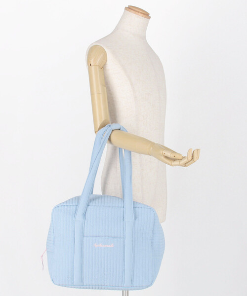 FREAK'S STORE(フリークスストア)の「Aya kawasaki for FREAK'S STORE/アヤカワサキ 【Beach & Festival】別注 ボストンバッグ/キルティングバッグ(トートバッグ・レディース・ラベンダー/サックスブルー・ONE SIZE)」の12枚目の写真