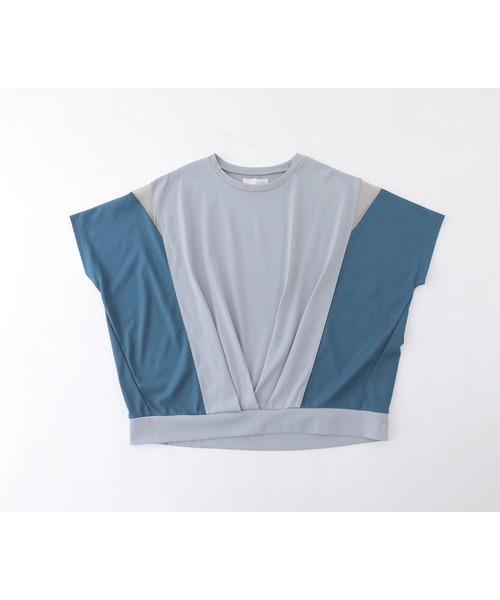 n'OrLABEL(ノアールレーベル)の「【接触冷感】配色メッシュ切替ドルマンカットソー(Tシャツ/カットソー・レディース・ブラック/ライトブルー/グレイッシュベージュ・FREE)」の18枚目の写真