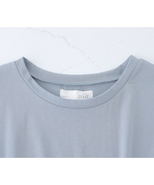 n'OrLABEL(ノアールレーベル)の「【接触冷感】配色メッシュ切替ドルマンカットソー(Tシャツ/カットソー・レディース・ブラック/ライトブルー/グレイッシュベージュ・FREE)」の19枚目の写真
