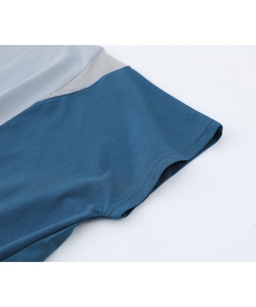 n'OrLABEL(ノアールレーベル)の「【接触冷感】配色メッシュ切替ドルマンカットソー(Tシャツ/カットソー・レディース・ブラック/ライトブルー/グレイッシュベージュ・FREE)」の20枚目の写真