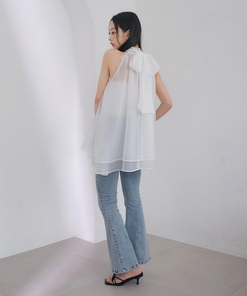 SOELA（ソエラ）の「【INGNI　SOELA] マルチWAYアメスリチュニックブラウス／WEB限定（シャツ/ブラウス・レディース・アイボリー/ピンク/ブラック・FREE）」の13枚目の写真