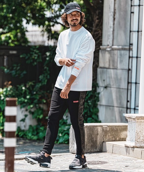 felkod(フィルコッド)の「mp15142- Synthetic Leather×Fleece-Back Corduroy Easy Pants コーデュロイ イージーパンツ(F26A120)(その他パンツ・メンズ・グレイッシュベージュ/ブラック・S/M/L)」の9枚目の写真