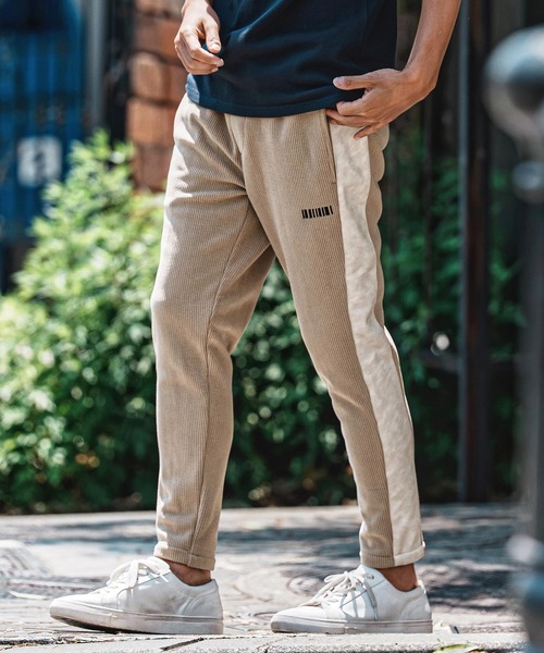 felkod(フィルコッド)の「mp15142- Synthetic Leather×Fleece-Back Corduroy Easy Pants コーデュロイ イージーパンツ(F26A120)(その他パンツ・メンズ・グレイッシュベージュ/ブラック・S/M/L)」の11枚目の写真