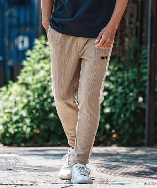 felkod(フィルコッド)の「mp15142- Synthetic Leather×Fleece-Back Corduroy Easy Pants コーデュロイ イージーパンツ(F26A120)(その他パンツ・メンズ・グレイッシュベージュ/ブラック・S/M/L)」の13枚目の写真
