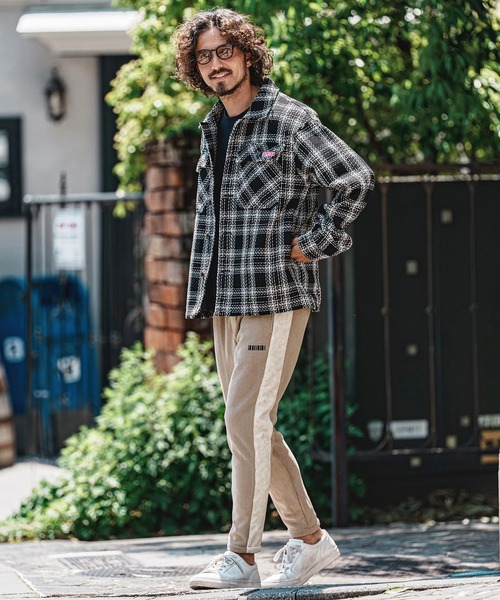 felkod(フィルコッド)の「mp15142- Synthetic Leather×Fleece-Back Corduroy Easy Pants コーデュロイ イージーパンツ(F26A120)(その他パンツ・メンズ・グレイッシュベージュ/ブラック・S/M/L)」の16枚目の写真