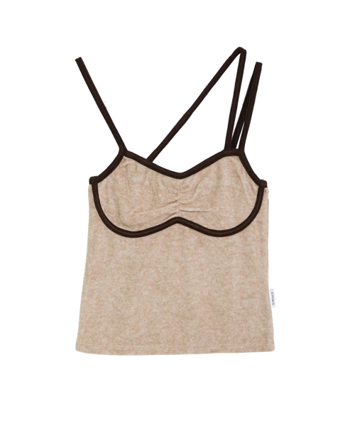 SOMSOC(ソムソック)の「DELL TERRY SLEEVELESS TOP_BEIGE(Tシャツ/カットソー・レディース・その他・FREE)」の3枚目の写真