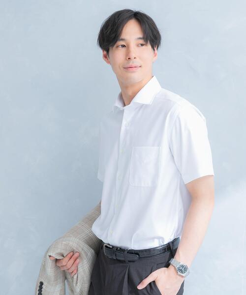 URBAN RESEARCH DOORS(アーバンリサーチドアーズ)の「LIFE STYLE TAILOR セミワイド半袖シャツ(シャツ/ブラウス・メンズ・ブルー系その他/ブルー/ホワイト・41/39/43/37)」の14枚目の写真