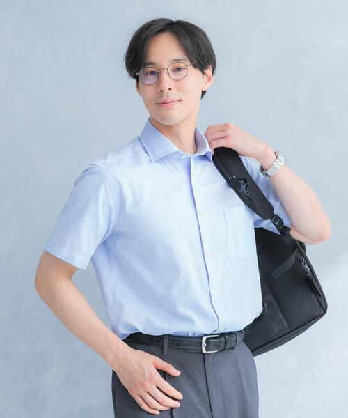 URBAN RESEARCH DOORS(アーバンリサーチドアーズ)の「LIFE STYLE TAILOR セミワイド半袖シャツ(シャツ/ブラウス・メンズ・ブルー系その他/ブルー/ホワイト・41/39/43/37)」の22枚目の写真