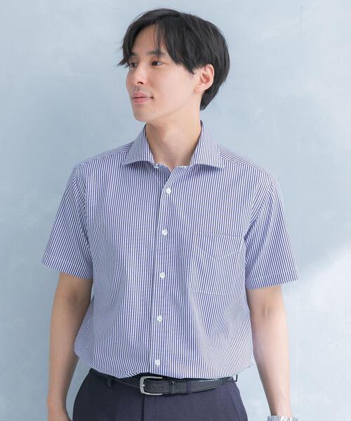 URBAN RESEARCH DOORS(アーバンリサーチドアーズ)の「LIFE STYLE TAILOR セミワイド半袖シャツ(シャツ/ブラウス・メンズ・ブルー系その他/ブルー/ホワイト・41/39/43/37)」の5枚目の写真