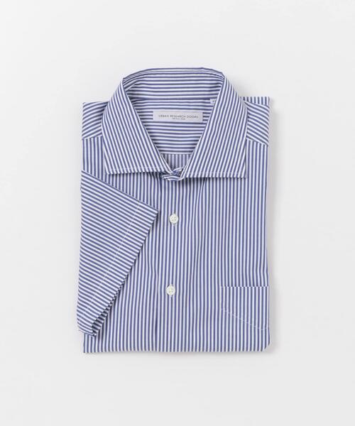 URBAN RESEARCH DOORS(アーバンリサーチドアーズ)の「LIFE STYLE TAILOR セミワイド半袖シャツ(シャツ/ブラウス・メンズ・ブルー系その他/ブルー/ホワイト・41/39/43/37)」の7枚目の写真