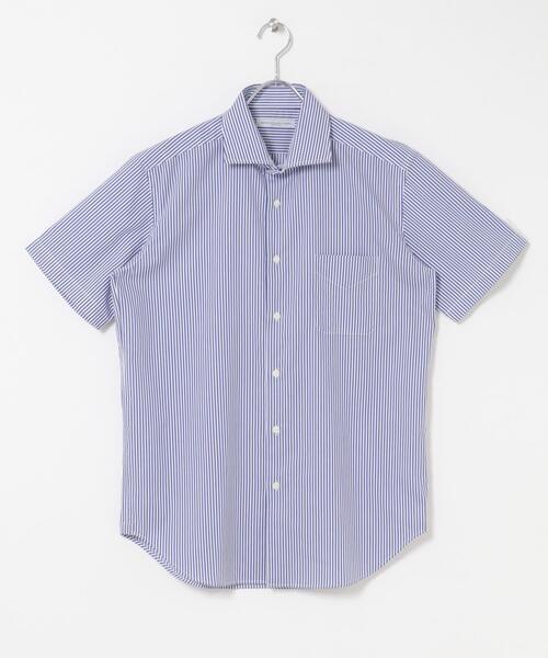 URBAN RESEARCH DOORS(アーバンリサーチドアーズ)の「LIFE STYLE TAILOR セミワイド半袖シャツ(シャツ/ブラウス・メンズ・ブルー系その他/ブルー/ホワイト・41/39/43/37)」の8枚目の写真