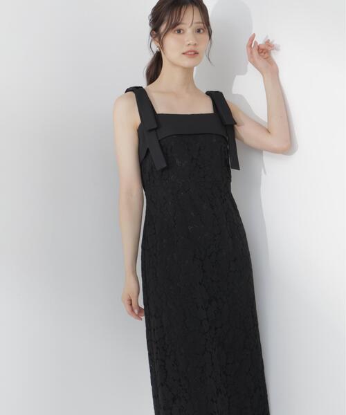 PROPORTION BODY DRESSING(プロポーションボディドレッシング)の「リボン付きレースワンピース / 1216240700(ワンピース・レディース・ホワイト系その他/ブラック・SMALL/P/S/MEDIUM)」の7枚目の写真
