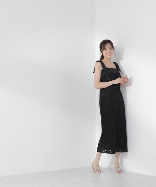 PROPORTION BODY DRESSING(プロポーションボディドレッシング)の「リボン付きレースワンピース / 1216240700(ワンピース・レディース・ホワイト系その他/ブラック・SMALL/P/S/MEDIUM)」の8枚目の写真