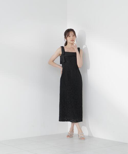 PROPORTION BODY DRESSING(プロポーションボディドレッシング)の「リボン付きレースワンピース / 1216240700(ワンピース・レディース・ホワイト系その他/ブラック・SMALL/P/S/MEDIUM)」の10枚目の写真