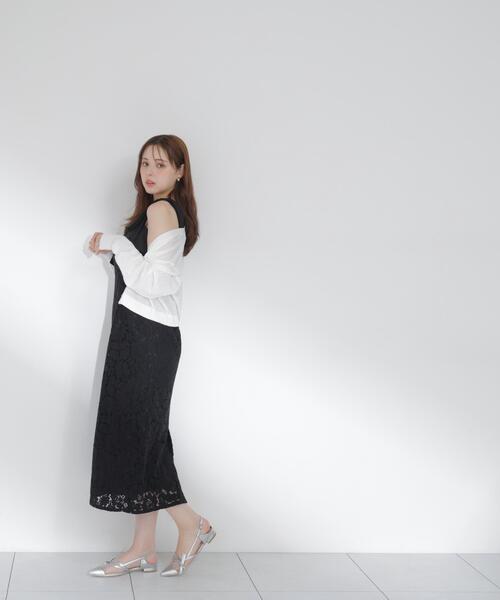 PROPORTION BODY DRESSING(プロポーションボディドレッシング)の「リボン付きレースワンピース / 1216240700(ワンピース・レディース・ホワイト系その他/ブラック・SMALL/P/S/MEDIUM)」の12枚目の写真