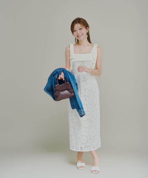 PROPORTION BODY DRESSING(プロポーションボディドレッシング)の「リボン付きレースワンピース / 1216240700(ワンピース・レディース・ホワイト系その他/ブラック・SMALL/P/S/MEDIUM)」の19枚目の写真