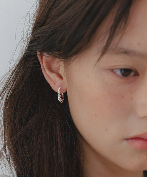 BYWEEKEND（バイウィーケンド）の「Blob earring_large（ピアス（両耳用）・レディース・シルバー・FREE）」の2枚目の写真