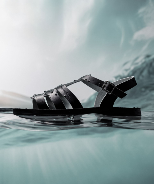 JESUS ON THE WATER(ジーザスオンザウォーター)の「JESUS SANDAL キドロン 牛革ストラップサンダル 2cm -JOW103 (3色)(サンダル・レディース・ブラック/キャメル/アイボリー・23cm/23.5cm/24cm/24.5cm/25cm/25.5cm)」の6枚目の写真
